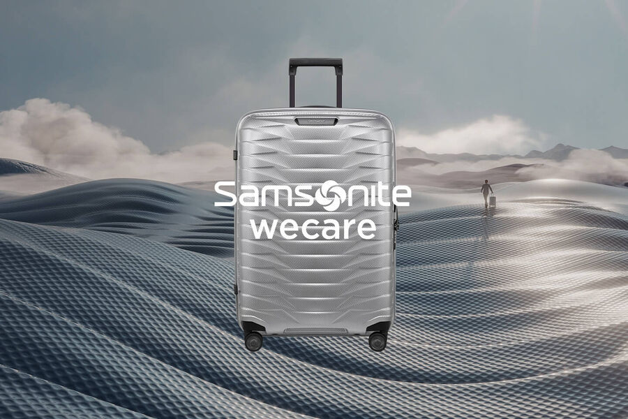 Valise Samsonite Proxis légère et résistante, en boutique à Bruxelles