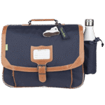 Cartable Camille bleu 38cm poche gourde - 33111