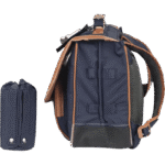 Cartable Camille bleu 38cm poche gourde - 33111-2