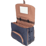 Cartable Camille bleu 38cm poche gourde - 33111-4
