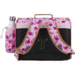 Cartable Tann's Aurore rose 38cm poche gourde - 382613-3