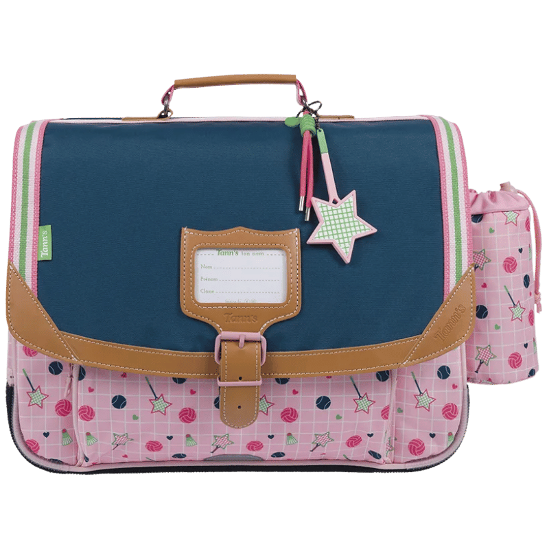 Cartable Tann's Caroline bicolore 38cm poche gourde - 38149