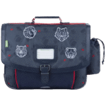Cartable Tann's Mathys gris 38cm poche gourde - 38278