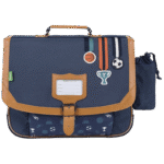 Cartable Tann's Paco bleu 38cm poche gourde - 382512
