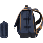 Cartable Tann's Paco bleu 38cm poche gourde - 382512-2