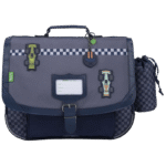 Cartable Tann's Romain gris 38cm poche gourde - 382511