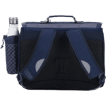 Cartable Tann's Romain gris 38cm poche gourde - 382511-3