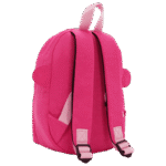 Sac à dos Kipling Faster Intense Rose vu de dos, bretelles rembourrées, Maroquinerie Jourdan Bruxelles