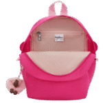Intérieur du sac à dos Kipling Faster Intense Rose, Maroquinerie Jourdan Bruxelles