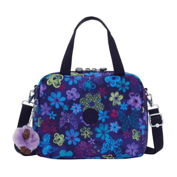 Sac repas Kipling Miyo Dark Flower Stamp, Maroquinerie Jourdan Bruxelles