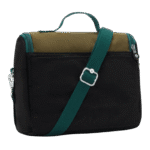 Sac repas Kipling New Kichirou Black Khaki Block, vue de dos, Maroquinerie Jourdan Bruxelles